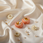 Boucles d'Oreilles Géométriques Émaillées