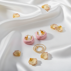 Boucles d'Oreilles Géométriques Émaillées
