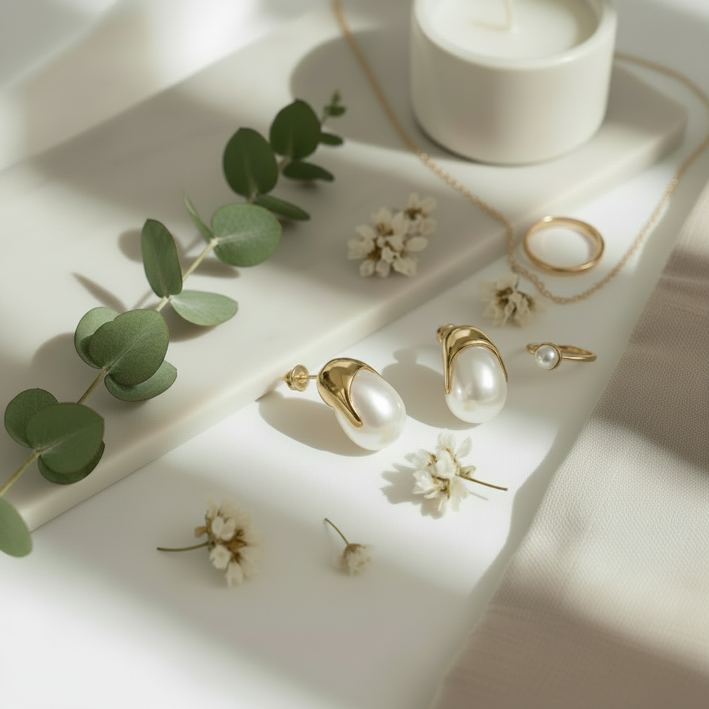 Boucles d'oreilles à clous en forme de goutte d'eau