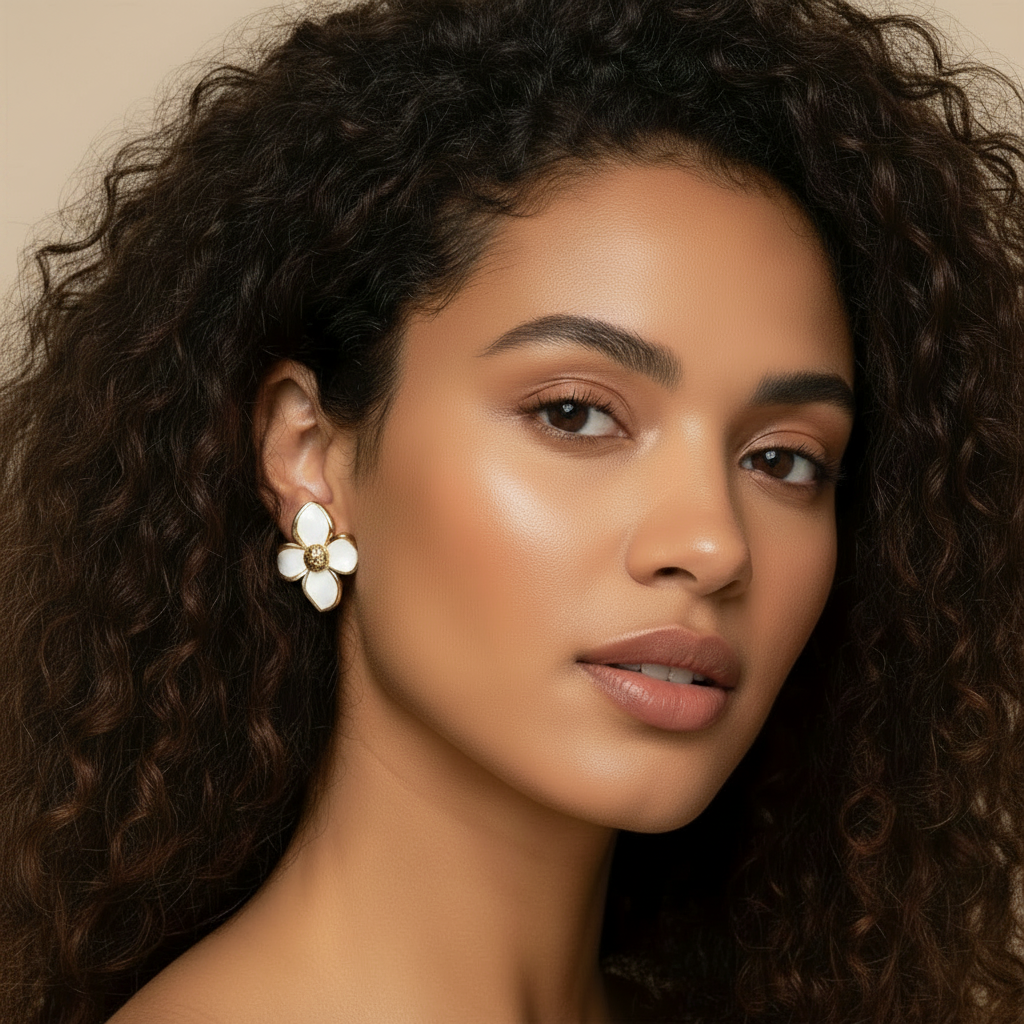 Boucles d’Oreilles Florales