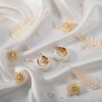 Boucles d'Oreilles Géométriques Émaillées