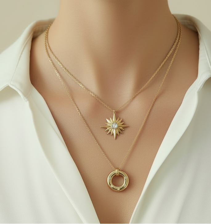 Collier polyvalent avec pendentif